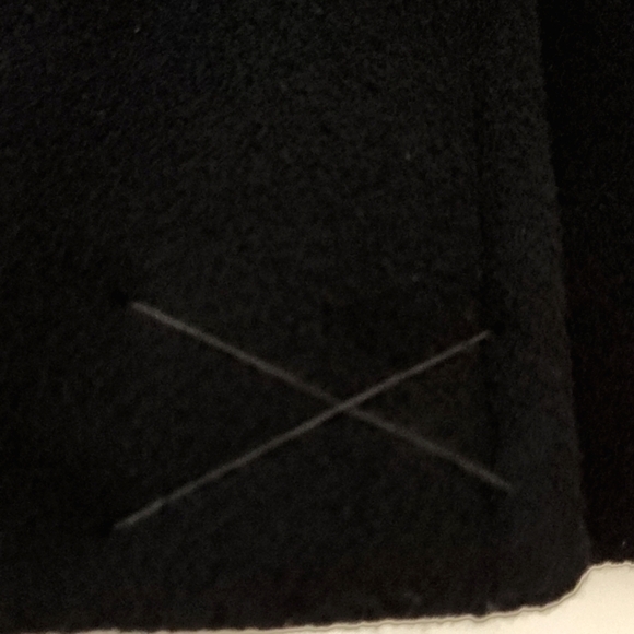 L. L. Bean Classic Lambswool Polo Coat 3/4 Length Black Size 12 LIKE NEW! - Picture 13 of 14